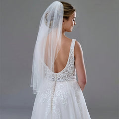 Classic Sheer Bridal Veil Lightweight Wedding Face Cover Elegant Style