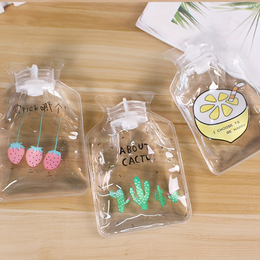 Mini Transparent Hot Water Bag Winter Hand Warmer Portable Hot Compress Bag