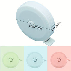 2pcs Pink Green 60 inch Soft Tape Measure Double Scale Body Measurement Tool