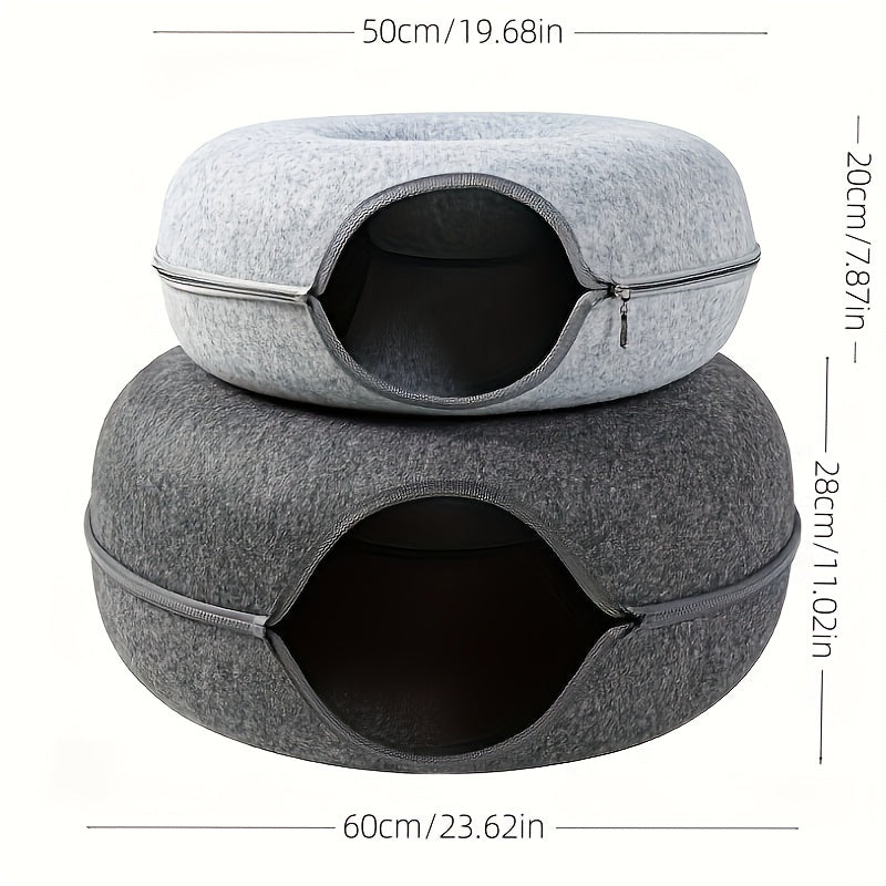 Interactive Cat Tunnel Bed Lightweight & Scratch Resistant Cat Nest