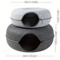 Interactive Cat Tunnel Bed Lightweight & Scratch Resistant Cat Nest