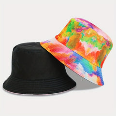 Tie Dye Fisherman's Hat Vintage Print Sunshade Outdoor Fishing