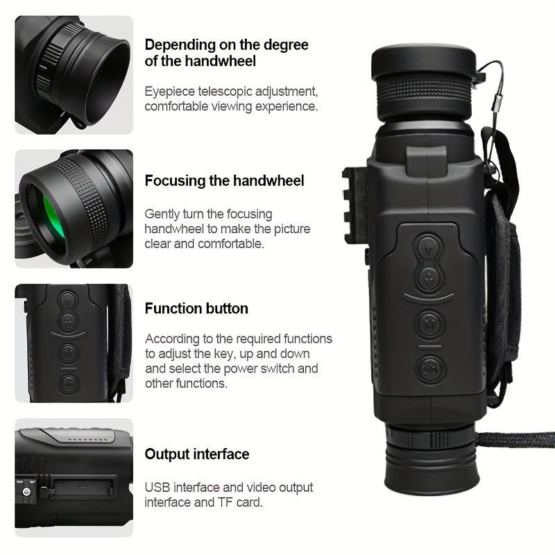 Digital Monocular Night Vision Goggles 5x Magnification
