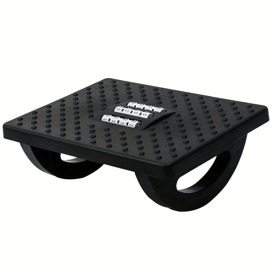 Massageable Rockable Footstool Under Table Non-slip Adult Footrest