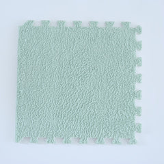 10pcs Plush Puzzle Foam Floor Mat Seat Mat Square Interlocking Carpet