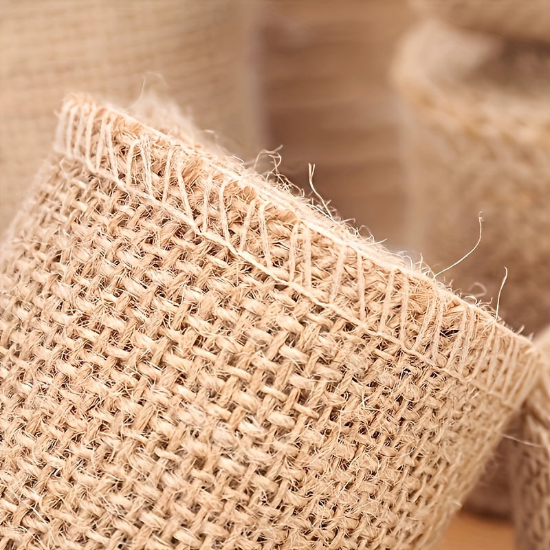 Natural Jute Roll DIY Craft Twine Strip Christmas Wedding Decor