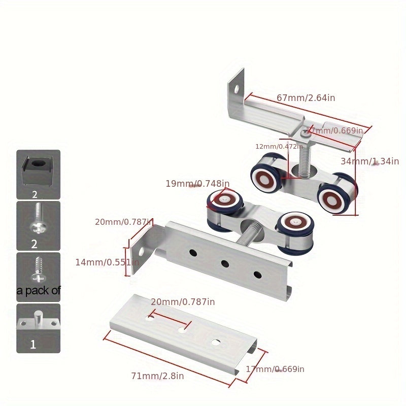 Alloy Door Wheel Buffer Wheel Sliding Door Pulley