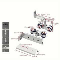 Alloy Door Wheel Buffer Wheel Sliding Door Pulley