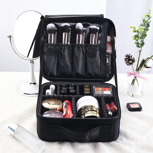 Makeup Organizer Case Professional Cosmetic Bag Storage Portable Brush Holder