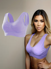 Textured Vest Sports Bra Quick Drying Yoga Bra