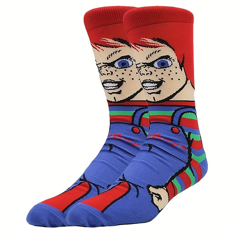 6pairs Boys Kids Hedgehog Cartoon Crew Socks