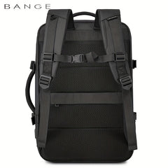 BANGE Large Capacity Business Waterproof Backpack With USB Charging Port