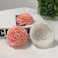 DIY Rose Flower Aromatherapy Candle Silicone Mold
