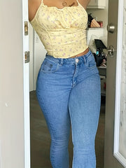  High Rise Stretch Skinny Jeans