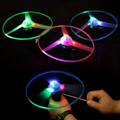 Luminous Glitter Flying Discs Glow In Dark Party Supplies
