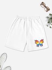 Girls' Butterfly Graphic Casual Shorts Outwear Elastic Waist Regular Fit