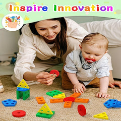 Montessori Wooden Sorting Stacking Toys