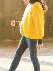 Girls Turtleneck Hoodie Sweatshirt Pullover