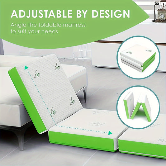 Trifold Memory Foam Camping Mattress 4 Inch