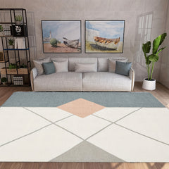 Fluffy Faux Wool Area Rugs Modern Large Carpet Non-slip Machine Washable