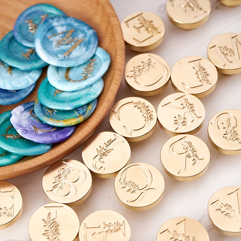 Letter Pattern Seal Brass Seal Head For Sealing Wax