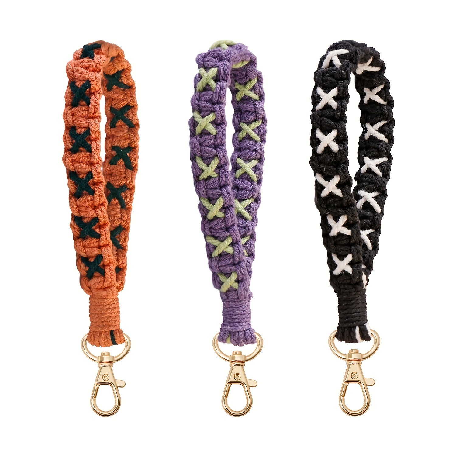 Cotton Rope Keychain Pendant for Ladies DIY - Car Keys Hook Lanyard Ornaments