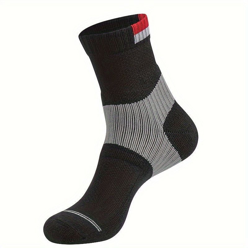 Men's Mid Crew Sport Socks Non Slip Shock Absorption Athletic Socks