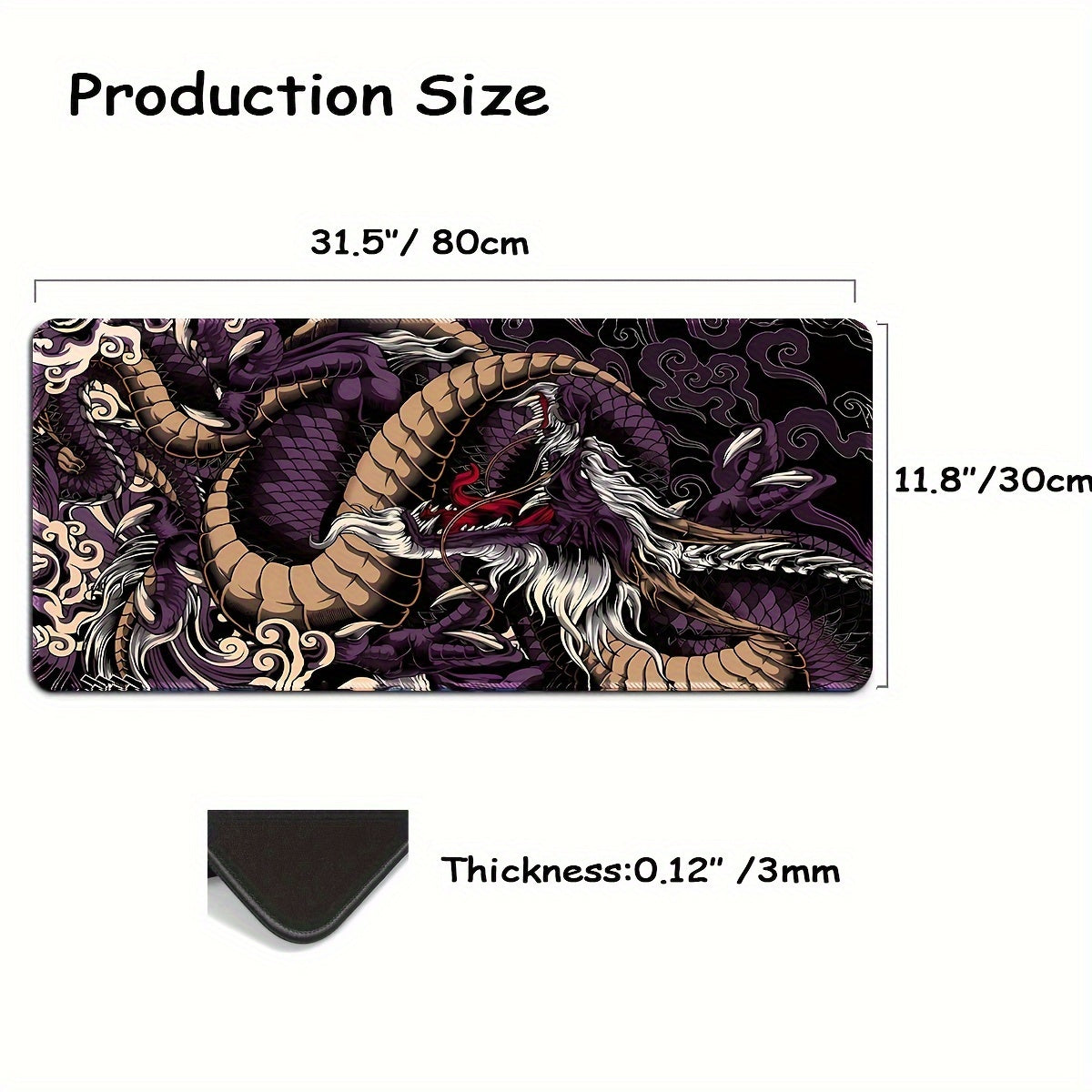 Large Mouse Pad 80x30cm Extended Mousepad