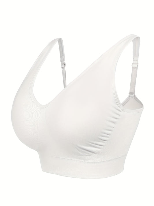  Seamless Sports Bra High Elastic Wire-Free Yoga Fit