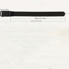 Men's Casual Nylon Belt Alloy Outdoor Automatic Buckle Belt