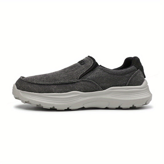 Men's Canvas Loafers Breathable Outdoor Walking Shoes