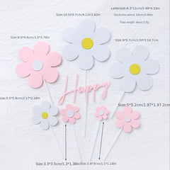 Small Daisy Cake Decoration for Fresh Birthday Cake Look