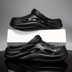 Men's Soft Closed Toe Sandals Walking Shoes