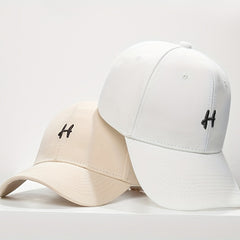 Embroidery Cotton Baseball Cap Solid Casual Couple Dad Hats Unisex