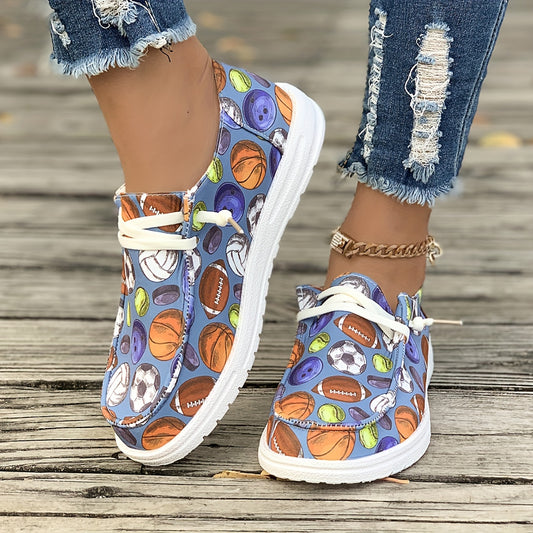 Women's Basketball Football Rugby Pattern Skate Shoes