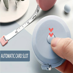 Portable Mini Tape Measure Auto Retractable Small Object Clothes Ruler