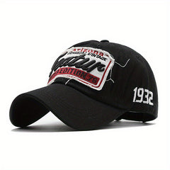 Vintage Letter Embroidery Baseball Cap Cotton Hip Hop Sunscreen Sports Hat