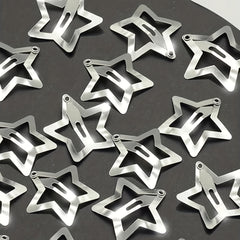 20pcs Y2K Star Hair Clip Hiphop Snap Clip Barrette Hair Slides Clip