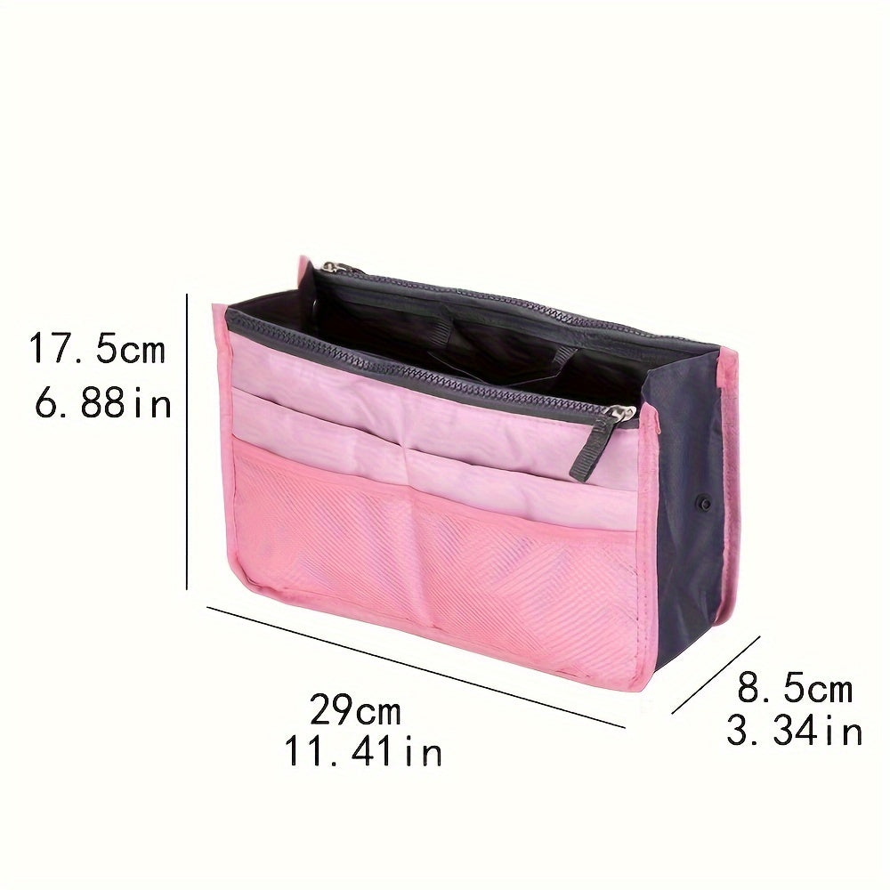 Travel Toiletry Bag Double Zipper Organizer Lightweight Hand Washable