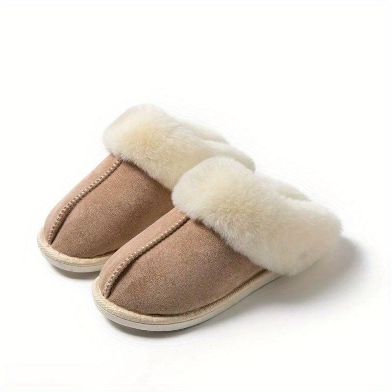 Warm Plush Anti-Skid Home Slippers - Autumn/Winter Indoor Unisex