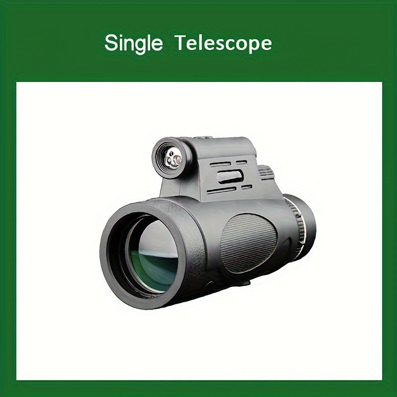 12x50 HD Monocular Telescope BAK4 Prism Camping Mountaineering Hiking