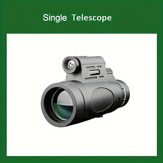 12x50 HD Monocular Telescope BAK4 Prism Camping Mountaineering Hiking