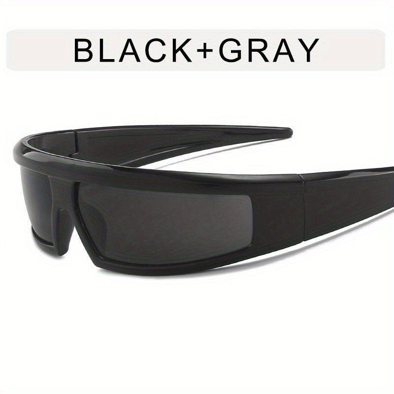 Y2K Cyberpunk Sunglasses UV400 Mirror Lens Glasses
