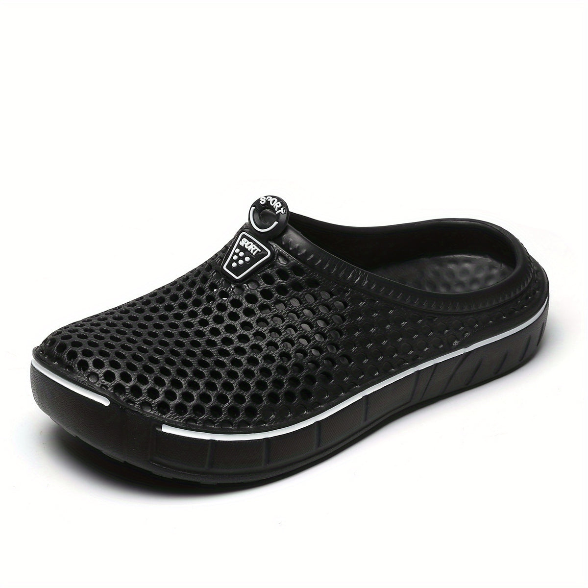Women's Solid Flat Clogs Slip On Non slip Outdoor Casual Slides Shoes