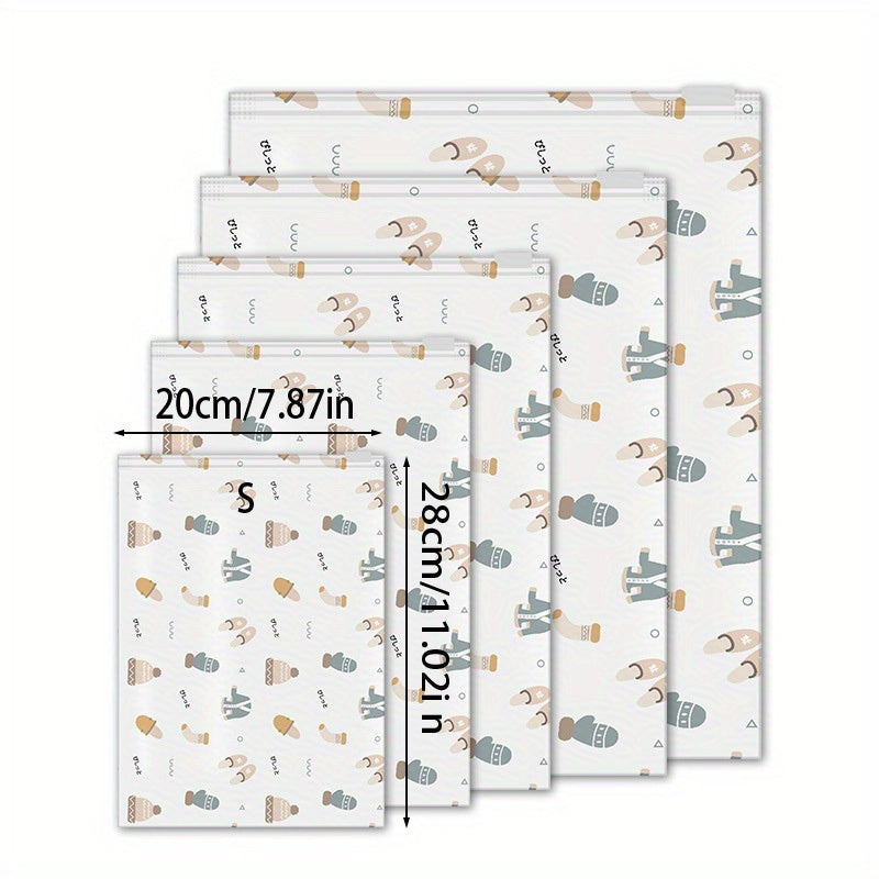 2pc Printed Travel Storage Bags Portable Organizer