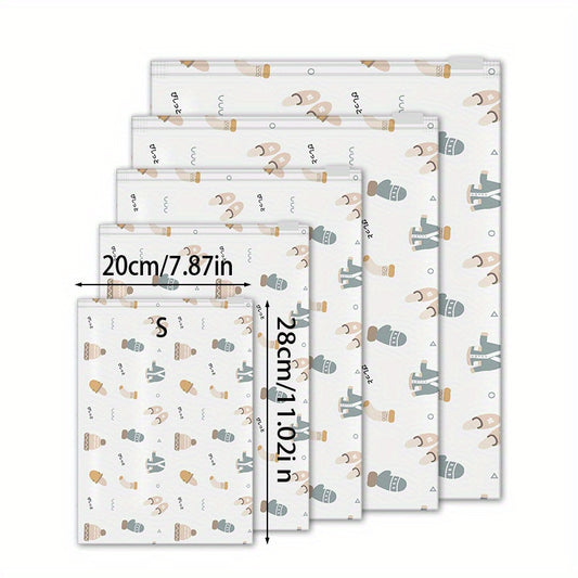 2pc Printed Travel Storage Bags Portable Organizer