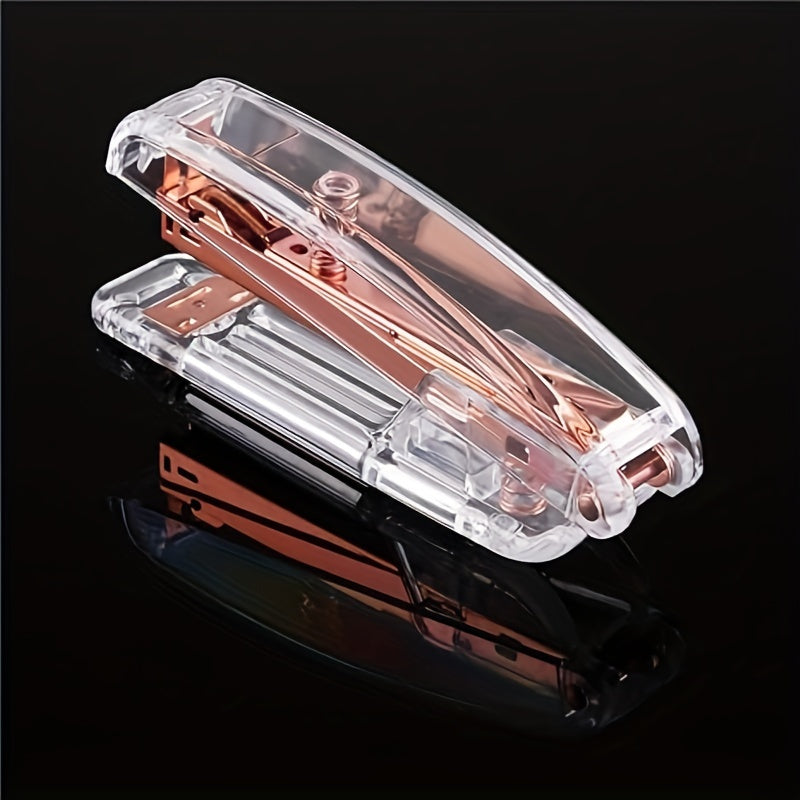 Transparent Desktop Manual Stapler for School Office Home