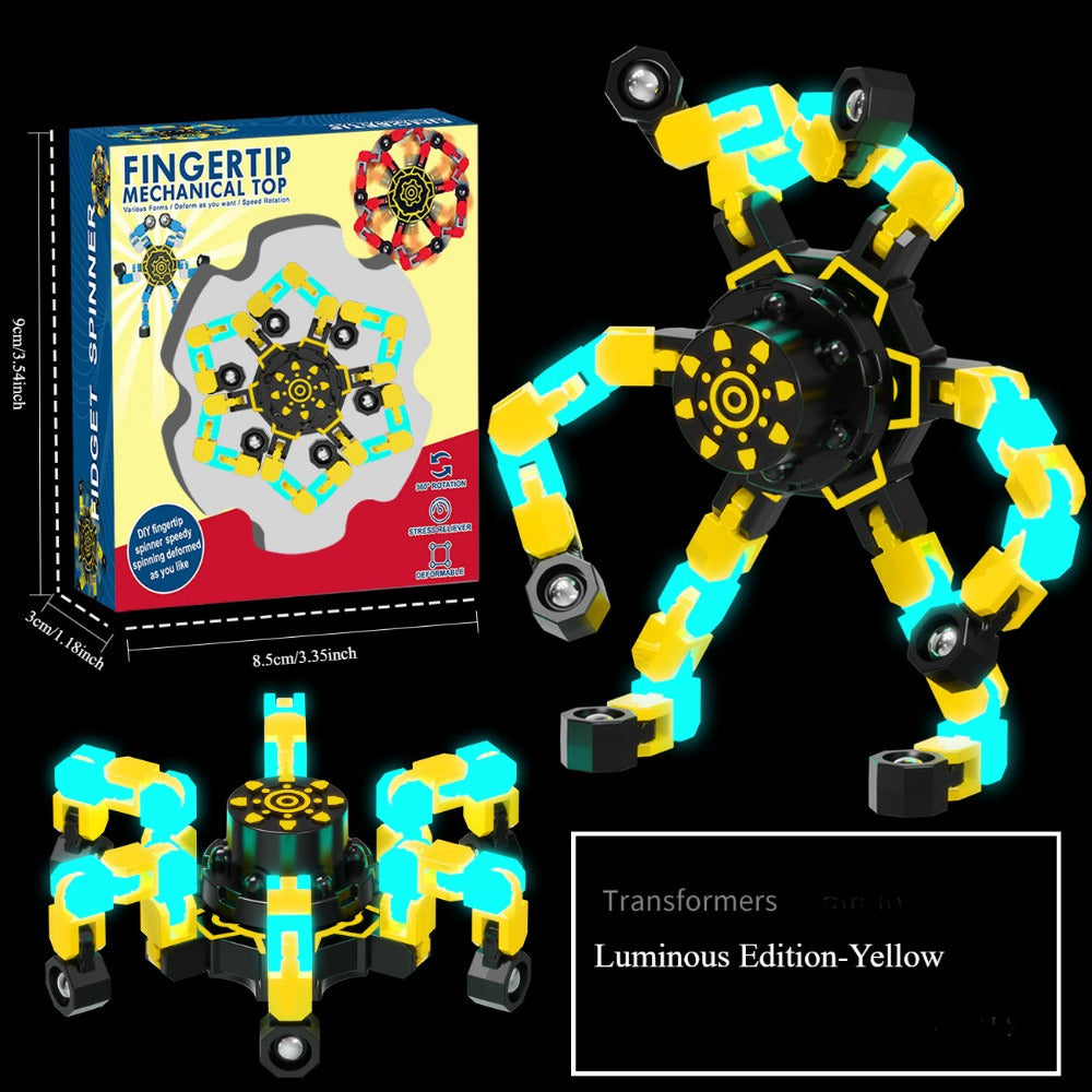 Fidget Toys Rotatable Deformable Mechanical Chain Robots DIY Deformable Machines