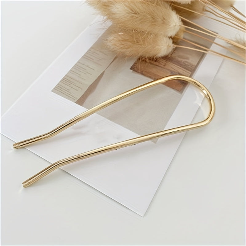 Metal Hairpin U-shaped Hair Accessory for Women