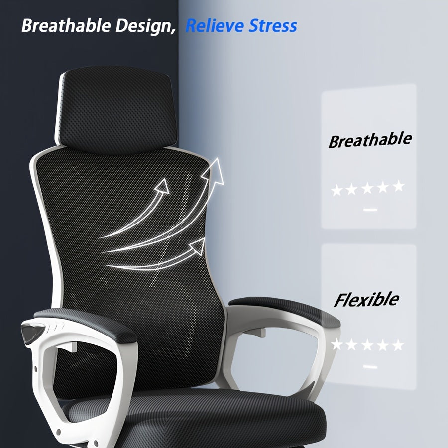 Height Adjustable Gaming Chair 360 Swivel 145 Lie Down Home Office Gaming